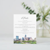 AUSTIN TEXAS Skyline Détails Insérer une carte (Debout devant)