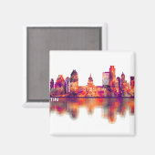 Austin Texas Skyline Magneet (Voorkant / Achterkant)