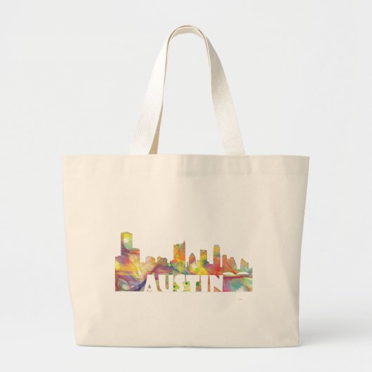 AUSTIN TEXAS SKYLINE MCLR2 GROTE TOTE BAG (Voorkant)