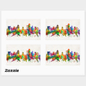 Austin Texas Skyline Rechthoekige Sticker (Vel)