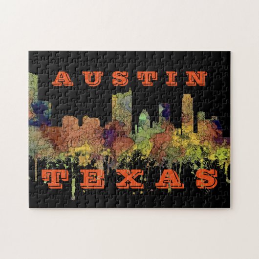 Austin, Texas Skyline - Safari Buff Legpuzzel (Horizontaal)