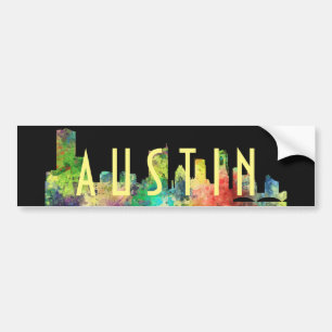AUSTIN TEXAS SKYLINE SP - BUMPERSTICKER