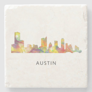 AUSTIN TEXAS SKYLINE WB1 - STENEN ONDERZETTER