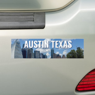Austin Texas Stadssilhouette Fotografie Bumpersticker