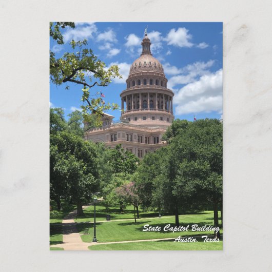 Austin Texas State Capitol Briefkaart (Voorkant)