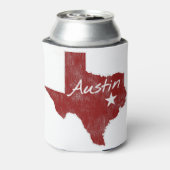 Austin Texas State Star Blikjeskoeler (Blikje Achterkant)