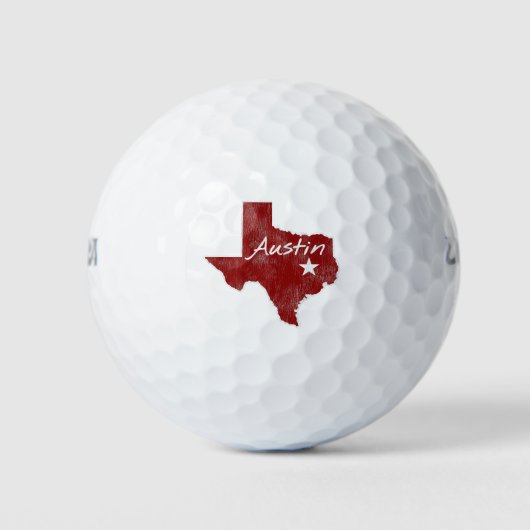 Austin Texas State Star Golfballen (Voorkant)