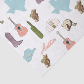 Austin Texas Tissue Paper Tissuepapier (Detail)