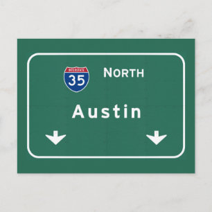 Austin Texas tx Interstate Highway Freeway Road : Briefkaart