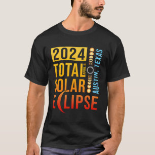 Austin Texas TX Totale Zonsverduistering 2024 T-shirt