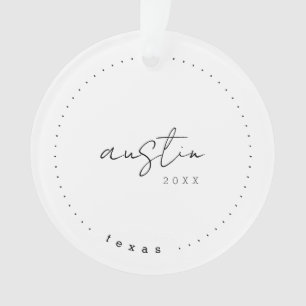 Austin Texas TX Travel United States Simple Ornament