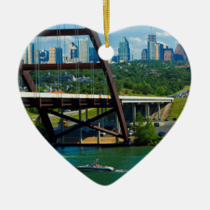 Austin, Texas vanaf 360 Bridge Keramisch Ornament