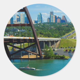 Austin, Texas vanaf 360 Bridge Ronde Sticker
