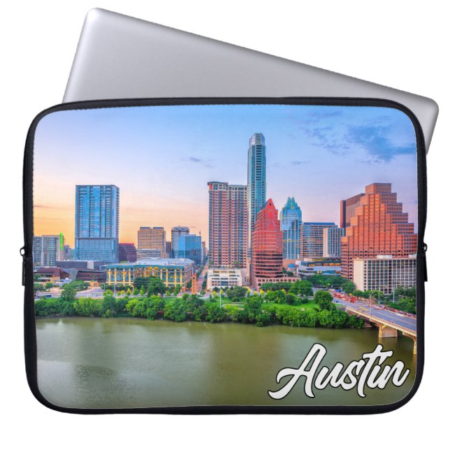 Austin, Texas, Verenigde Staten Laptop Sleeve (Voorkant)