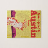 Austin Texas vintage-poster Legpuzzel (Horizontaal)