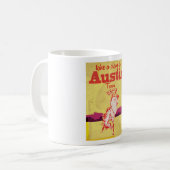 Austin Texas vintage reisposter Koffiemok (Voorkant links)