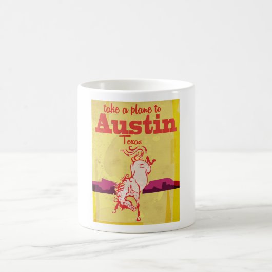 Austin Texas vintage reisposter Koffiemok (Center)