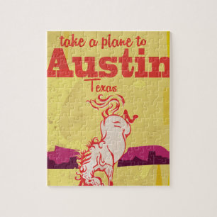 Austin Texas vintage reisposter Legpuzzel