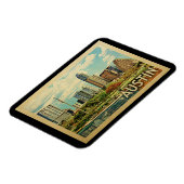 Austin Texas Vintage Travel Magneet (Linkerzijde)