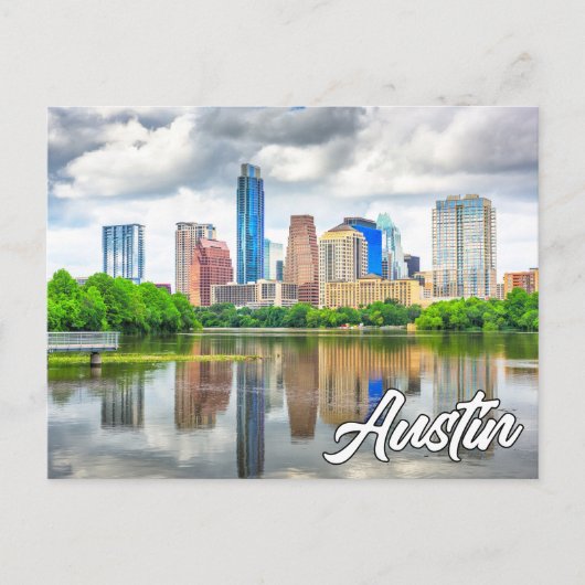 Austin, Texas, VS Briefkaart (Voorkant)