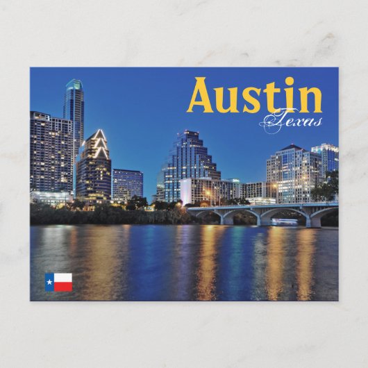 Austin, Texas, VS Briefkaart (Voorkant)