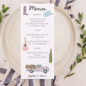 Austin Texas Waterverf ontwerp Menu