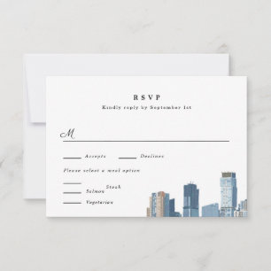 Austin Texas Wedding Carte RSVP