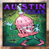Austin Texas Window Cling Raamsticker (Vel 2)