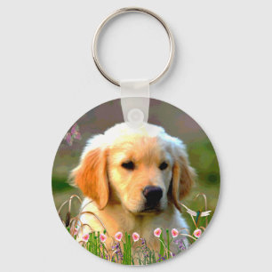 Austin The Golden Labrador Sleutelhanger