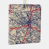 Austin TX 1941 Map Keramisch Ornament (Rechts)