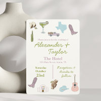 Austin, TX Invitations de mariage