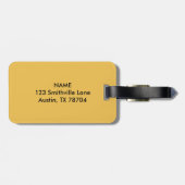 Austin TX Long Horn Skull Bagagelabel (Achterkant horizontaal)