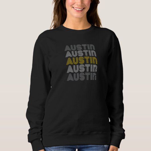 Austin Tx Retro Trui (Voorkant)