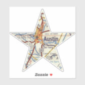Austin TX Star Sticker (Vel)