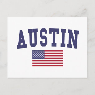 Austin US Flag Briefkaart
