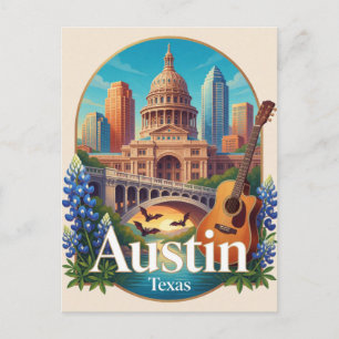 Austin USA Texas Capitol Reizen Briefkaart