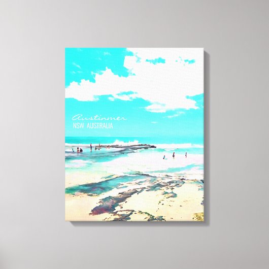 Austinmer Beach NSW South Coast Canvas Afdruk (Voorkant)