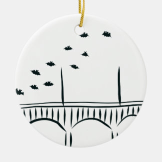 Austin's Congress Bridge Keramisch Ornament