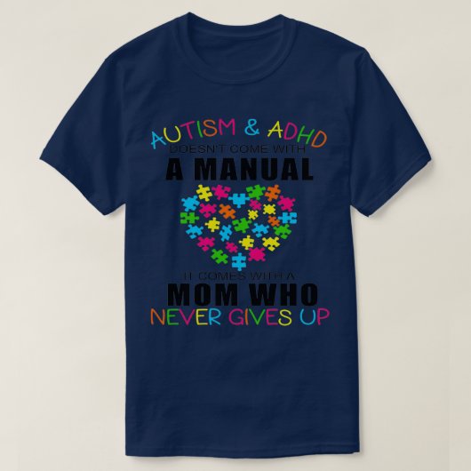 Austism amp ADHD T-shirt (Design voorkant)