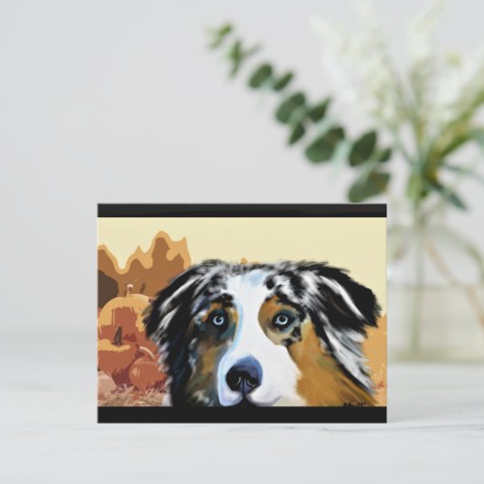 AUSTRALAN SHEPHERD BRIEFKAART (Staand voorkant)