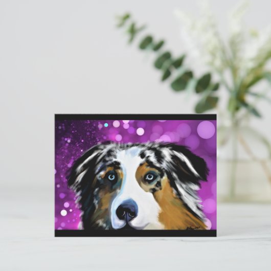 AUSTRALAN SHEPHERD BRIEFKAART (Staand voorkant)