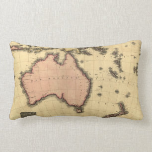 Australaziatische kaart 1818 - Australië, Nieuw-Z Kussen