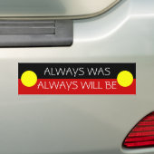australia aboriginal vlag bumpersticker (Op auto)