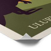 Australia Ayers Rock Vintage Travel Poster (Hoek)