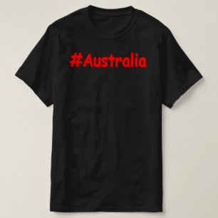 "#Australia" Cute Design. Bestel nu T-shirt
