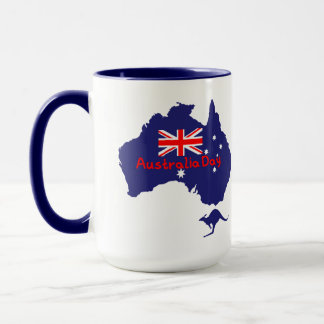 Australia Day Flag Map  Mok