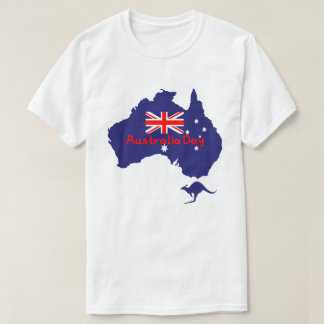 Australia Day Flag Map  T-shirt