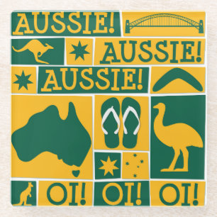 Australia Day Glazen Onderzetter