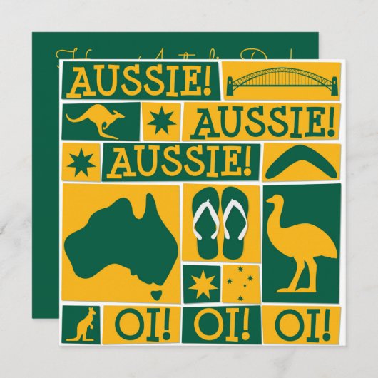 Australia Day Kaart (Voorkant / Achterkant)