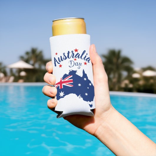 Australia Day Rood Blauw en Wit (Insitu Zwembad)